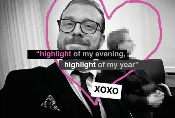 Alex Barnes-Ross posted his stalking of another woman.